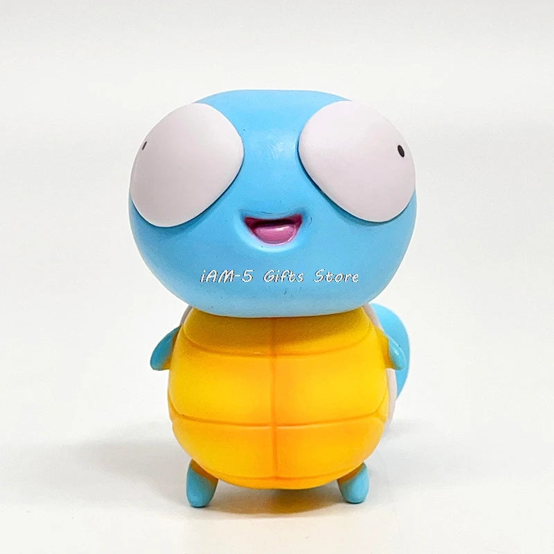 Pokemon Silly Figurines Kawaii Big Eyes Figure Fool Squirtle Funny Charmander Bulbasaur Cute Accessory Car Decoration Toys Gifts