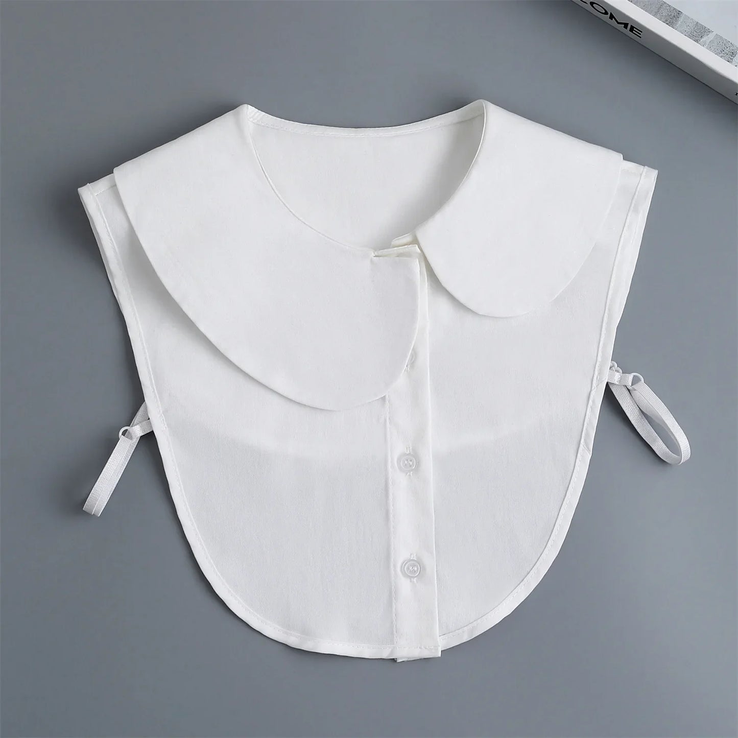 Fashion 2024 Front Tie White  Collar for Women Stand Detachable Collar Girls Vintage Lace Ladies False Blouse Collar